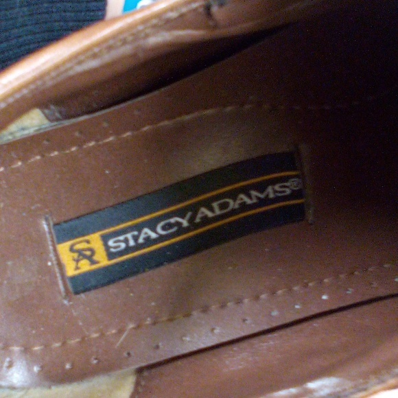 Men's Brown Leather Stacy Adams Lace ups - Picture 4 of 7